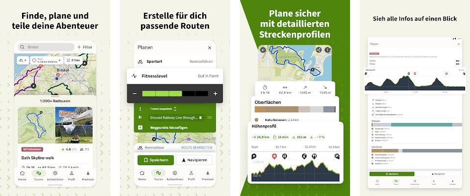 komoot - Routenplanung leicht gemacht, GPS-Navigation mit Sprachansagen