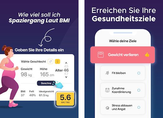 Walking app zum abnehmen - Motivierende Strecken, Festliche Dekoration, Thematische Workouts