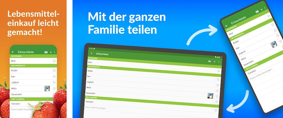 OurGroceries Einkaufsliste - Jederzeit und überall synchronisiert, Gemeinsame Listenführung