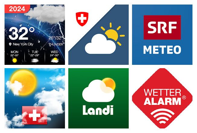 Les 7 meilleures apps meteo suisse pour Android, iPhone