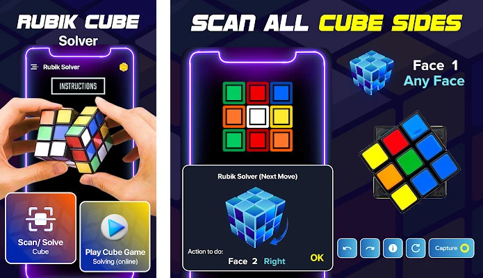Best of 20 apps for learning rubik's cube on Android, iPhone